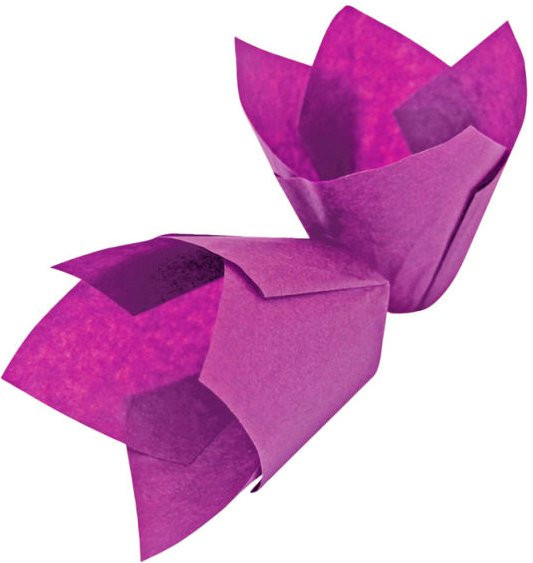 Schneider Muffinformen quadratisch in Pink, 1000 Stück, B: 5,0 cm, T: 5,0 cm, H: 5,5 cm - Bild 1