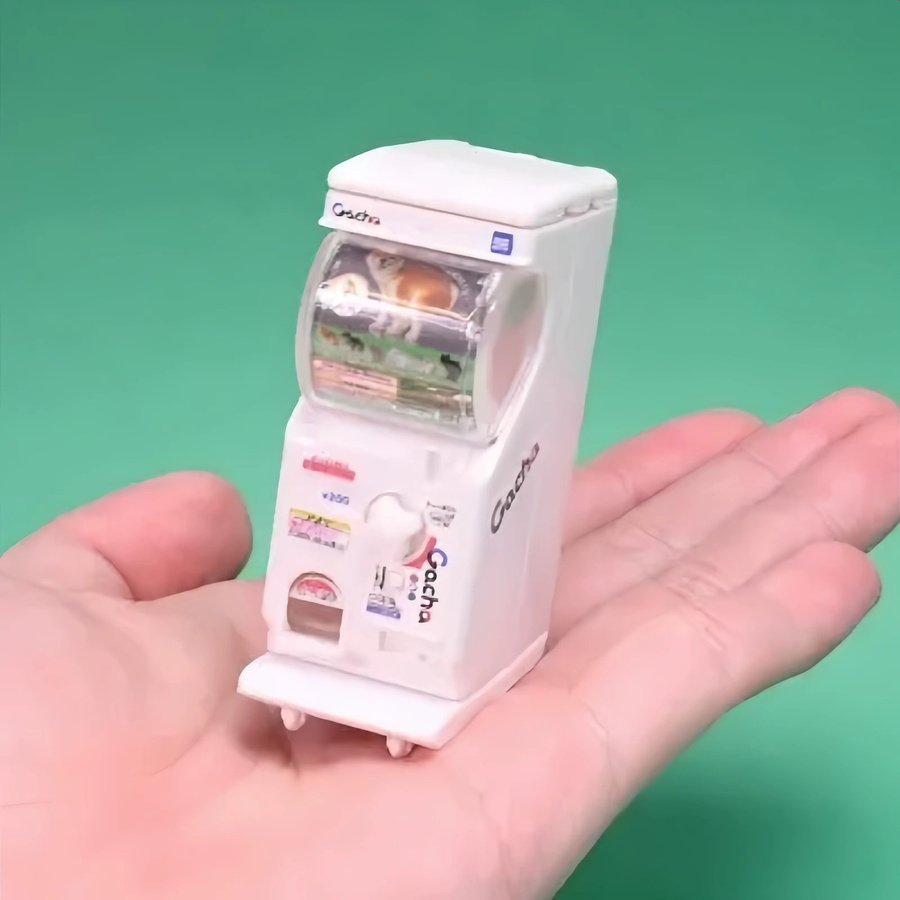 Takaratomyarts Gachapon Machine Miniaturen Gacha Let's Go To Gacha Abschnitt Kapselspielzeug Figuren im Maßstab 1:12 in Weiß - Bild 4