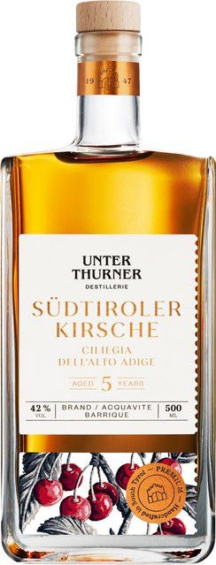 Unterthurner Kirschlikör Aged 5 Years, Italien, 0,5 l, 42% Vol. - Bild 1