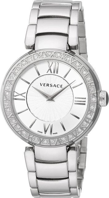 Versace Damenuhr, Quarz, Edelstahl, Silber, 38 mm, 5 ATM - Bild 1