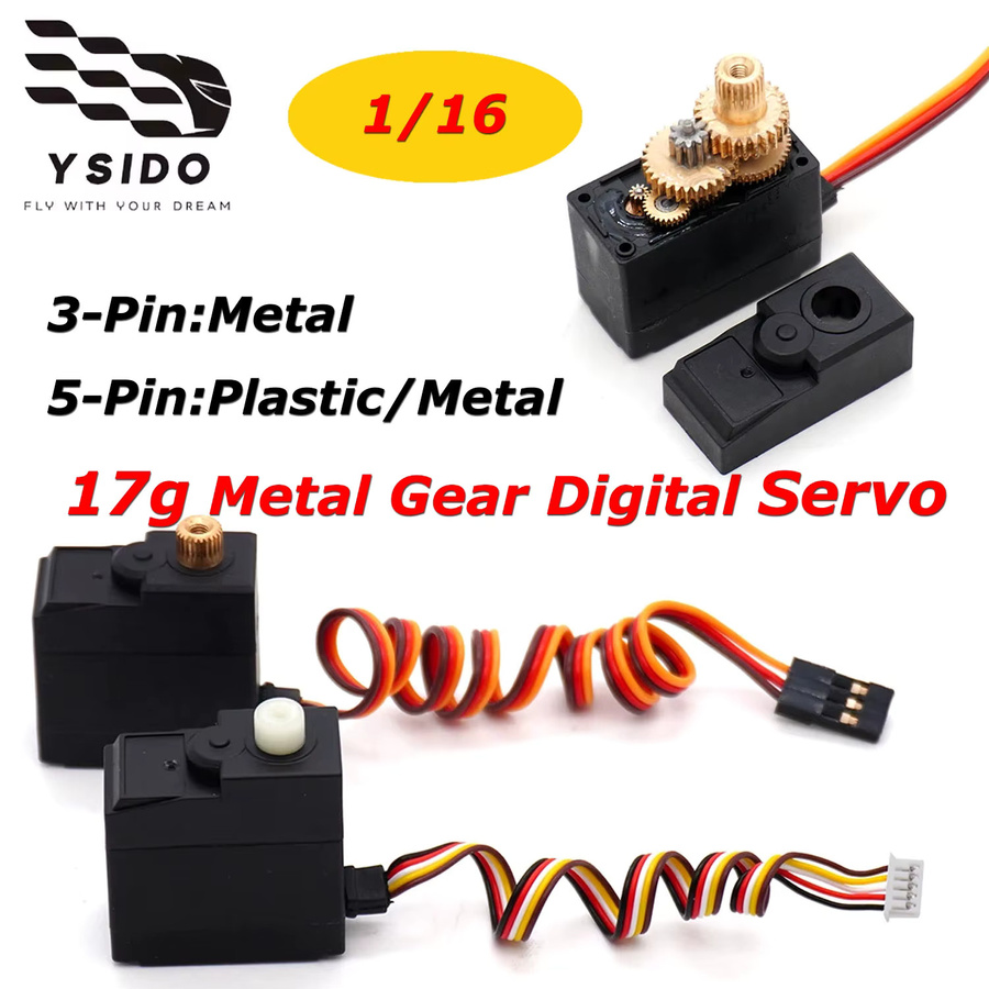 YSIDO Digital Servo, Metallgetriebe, 1:16, Zubehör - Bild 2