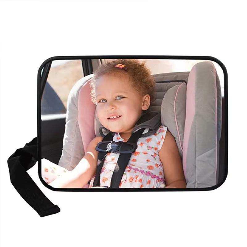 Universeller Auto Rückspiegel Baby Spiegel in Schwarz zur Überwachung deines Kindes auf dem Rücksitz - Bild 4