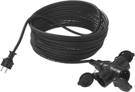 Bachmann Strom Verlängerungskabel 16A Schwarz 25,00 m H05VV-F 3G 1,5mm² - Bild 1