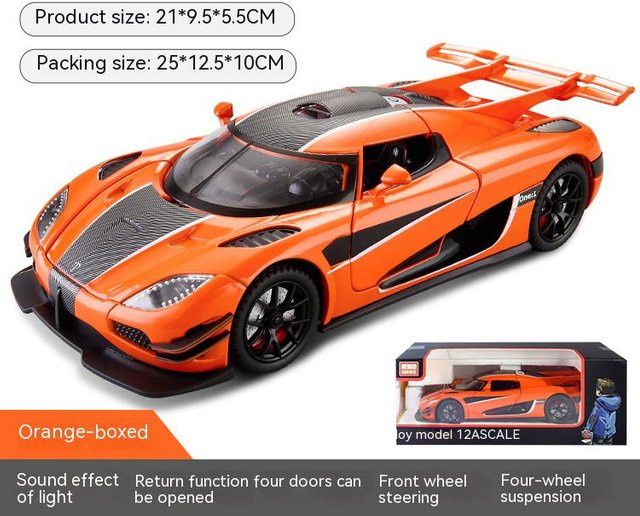 Linyi toy car Supercar-Legierungsmodell, 1:24, mit Ton und Licht, ab 14 Jahren - Bild 1