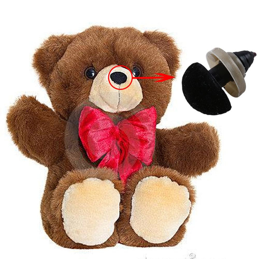 Fashnics Dreieckige Plastiknasen Samtnasen Puppen Bastelknöpfe 10-teiliges Set - Bild 3