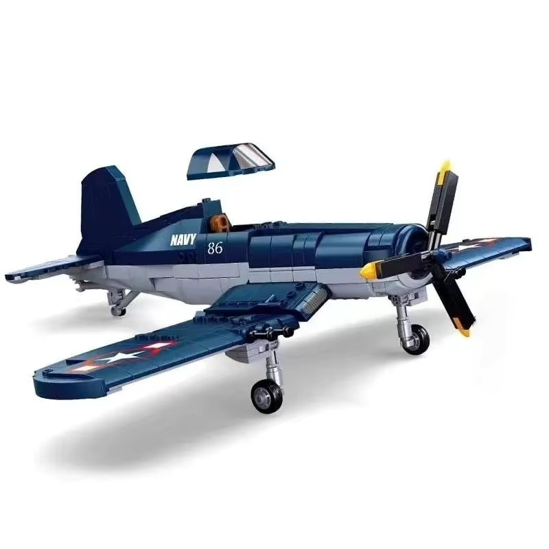Sluban WW2 Pacific Storm Military F4U-1 Pirate Fighter, Bausteine, 550 Teile - Bild 2