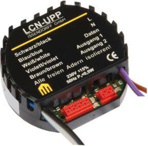 Issendorff Unterputz-Modul 230V LCN in Schwarz - Bild 1