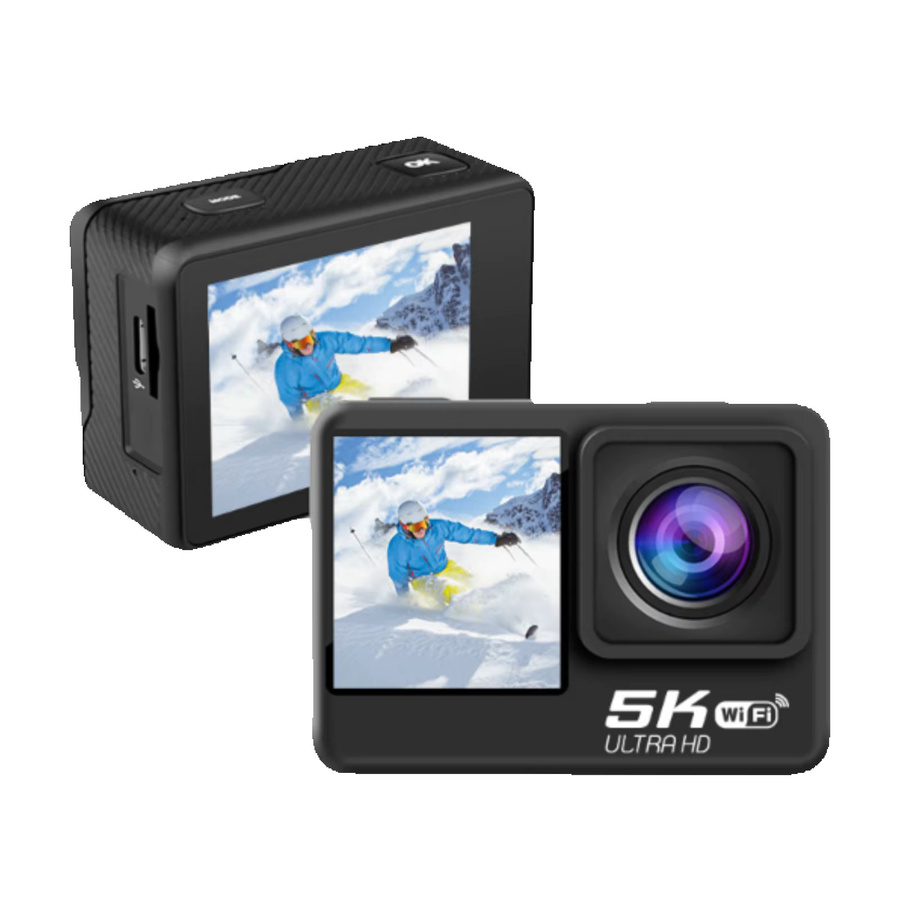 Bytelike 5K Action Kamera mit Dual-Screen Touchdisplay, 24MP, Schwarz, inklusive Zubehör und Fernbedienung mit WLAN und HDMI - Bild 7