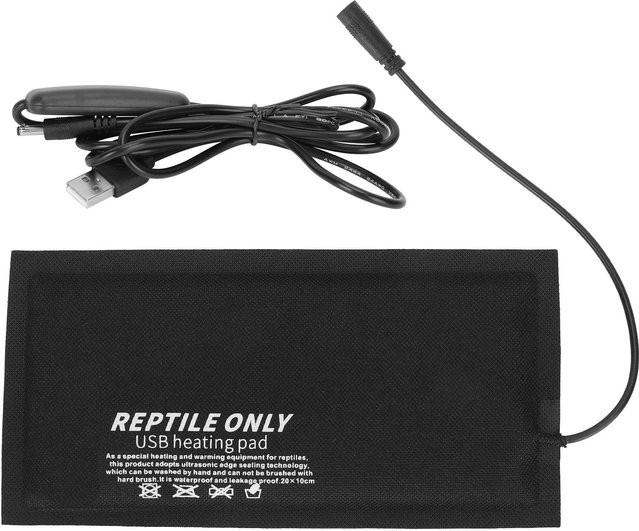 Canaryy Reptilien Heizmatte USB in Schwarz mit dreistufiger Temperaturregelung für kleine Reptilien - Bild 1