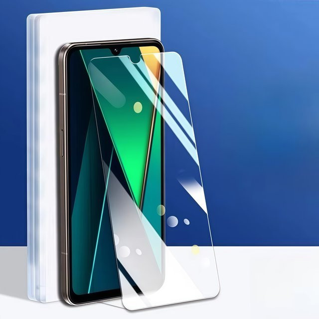 2 Stück Xiaomi Anti-Blau Schutzfolie aus gehärtetem Glas mit Vollabdeckung für Redmi 15C 14C 13C 4G 12C 13 12 in Transparent - Bild 1
