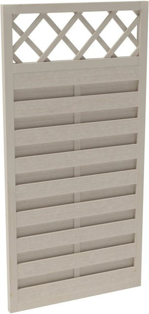 Sichtschutzzaun-Element Country Cream von Andrewex aus Holz, beige, blickdicht, 3-fach lasiert, H x B: 180 x 90 cm - Bild 1