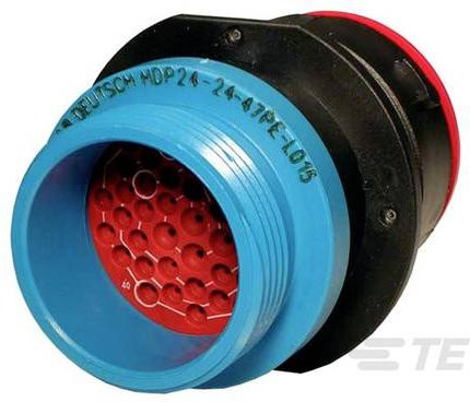 TE Connectivity Buchsengehäuse-Kabel HDP24-24-47PE-L015 in Schwarz und Blau - Bild 1