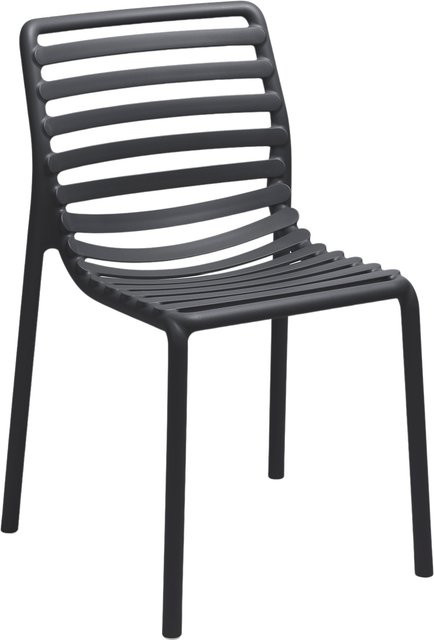 Nardi Doga Bistrostuhl aus Fiberglas in Schwarz Matt - Bild 1