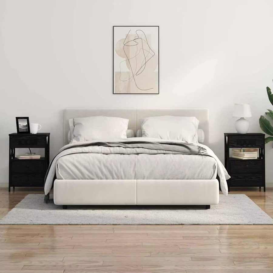 VIDAXL Nachttisch aus schwarzer Eiche, B/T/H: 40 x 31 x 60 cm - Bild 3