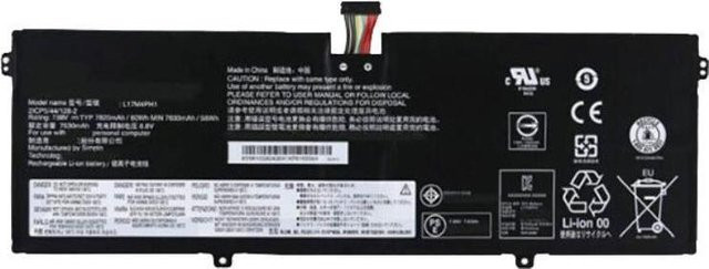 Lenovo Yoga930 Ersatzakku L17M4PH1 Li-Ion Pack, 7.68V 60Wh, Schwarz - Bild 1