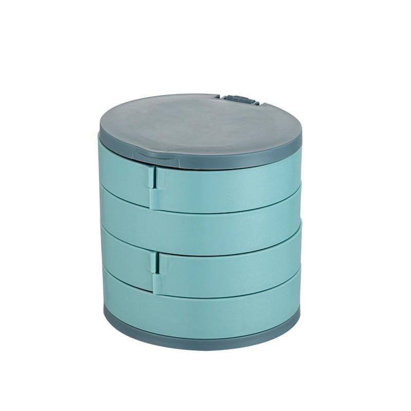 The best future Rotierende Schmuckschatulle in Weiß als staubdichte Aufbewahrungsbox für Ohrringe, Armbänder und Halsketten - Bild 3