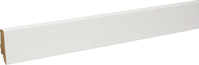 Classen Sockelleiste Neo Prime Weiß mit Kabelkanal aus MDF, H x B x T: 58 x 19 x 2400 mm - Bild 1