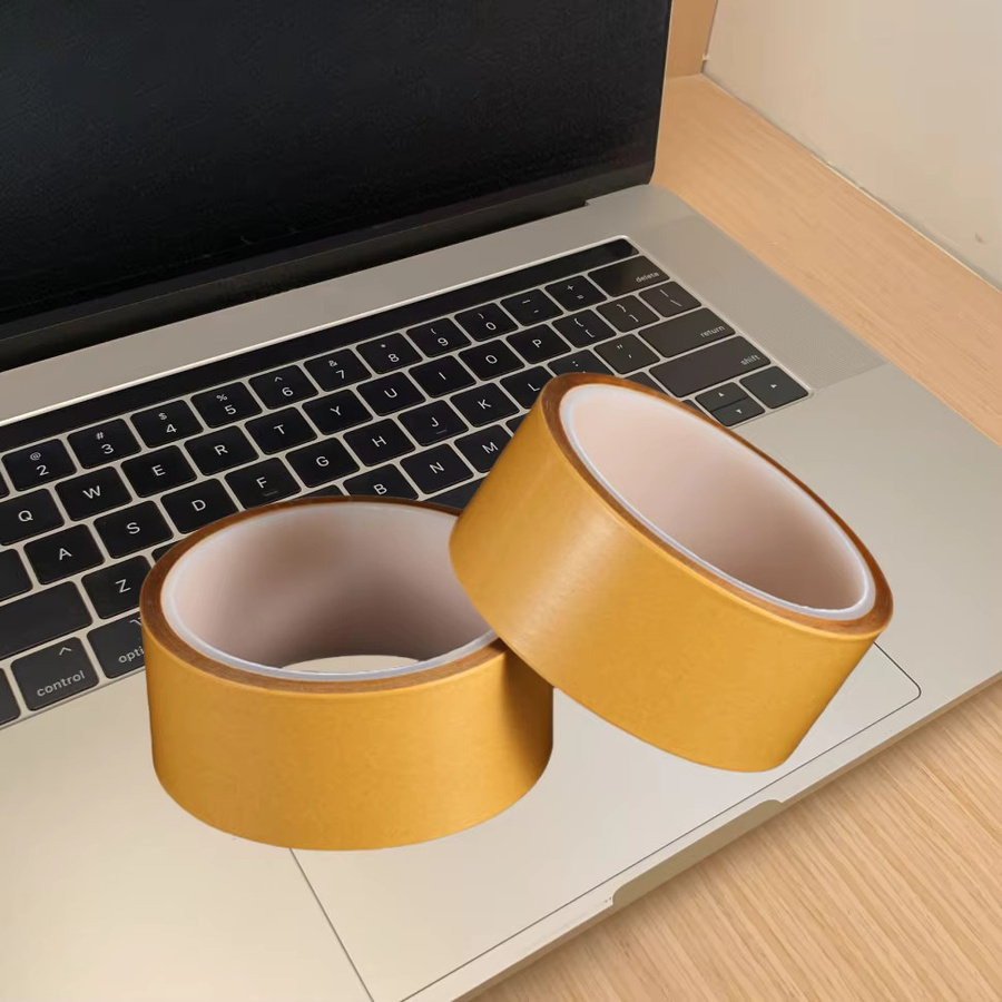 YX Doppelseitiges PET-Klebeband transparent mit gelbem Papier, Dicke: 0,05 mm, Breite: 10 mm - Bild 3