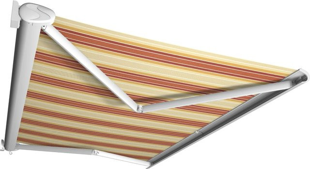 Kassettenmarkise Markisen Spettmann Perform mit Handkurbel, Gestell Weiß, Tuch Rot-Orange aus 100 % Polyacryl, B: 350 cm, Ausladung: 250 cm - Bild 1
