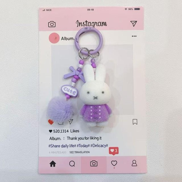 Miffy Schlüsselanhänger, Kaninchen, gray, Unisex - Bild 1