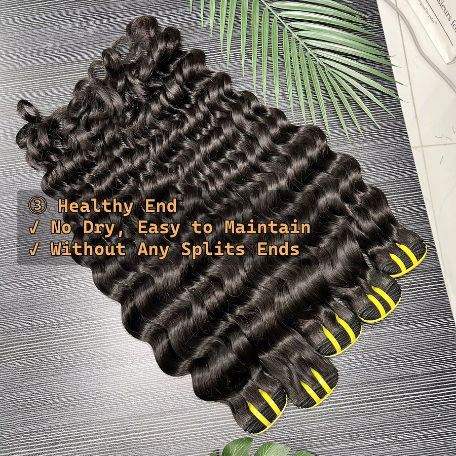 Aphrodite Loose Deep Wave Echthaar Haarverlängerungen, Unisex - Bild 5