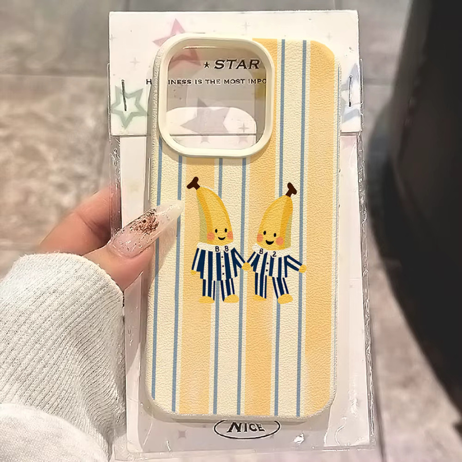 Handyhülle mit niedlichem Cartoon-Streifen-Design für dein iPhone, kompatibel mit iPhone 17 16 15 14 13 12 Pro Max, Air, XR und XS, Lychee Bumper Cover - Bild 4