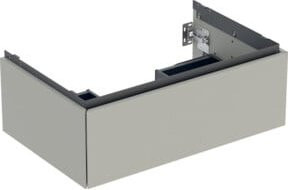 Geberit Waschtischunterschrank One, Wandhängend, Greige/Beige, Lackiert, B/H/T: 74 x 47 x 50,4 cm - Bild 1