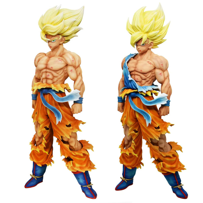 Bandai Dragon Ball Z Anime Figur Goku Super Saiyan PVC Modell, mehrfarbig, Höhe: 28 cm - Bild 2