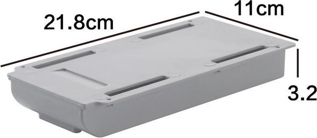 Selbstklebende Aufbewahrungsbox unter dem Schreibtisch als Organizer für Schreibwaren und Schulbedarf von Homelive04 in Grau - Bild 1
