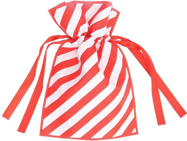 Rico Design Paper Poetry Geschenktasche rot-weiß B: 20 cm, H: 30 cm - Bild 1
