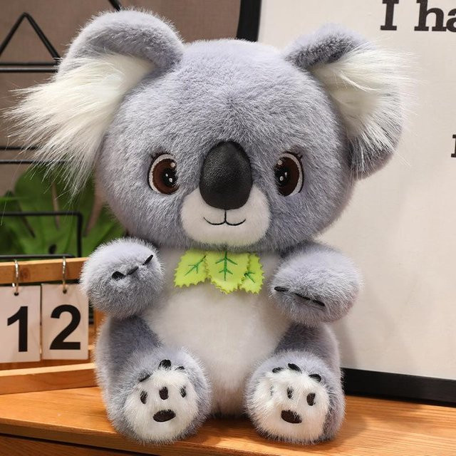 Graue Koala-Puppe, Plüschtier, 35cm - Bild 1