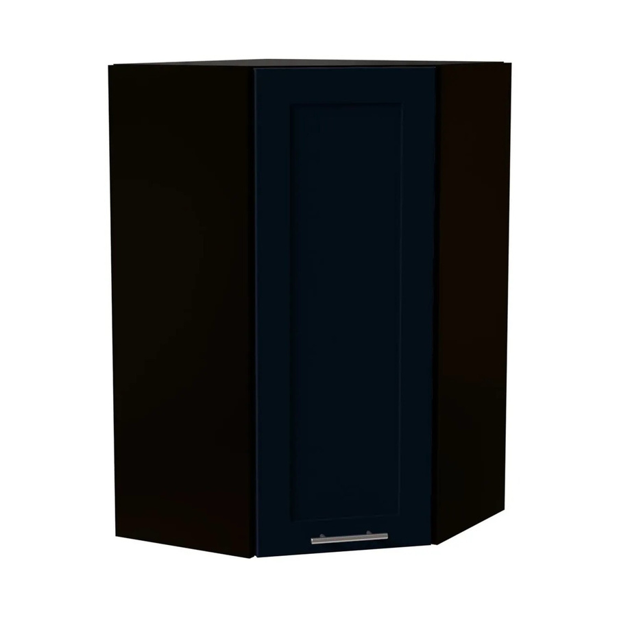Feldmann-Wohnen Hängeschrank Oslo W4/10/60 in Schwarz und Indigo Matt mit Soft-Close-Türen, B/T/H: 60 x 60 x 96 cm - Bild 2