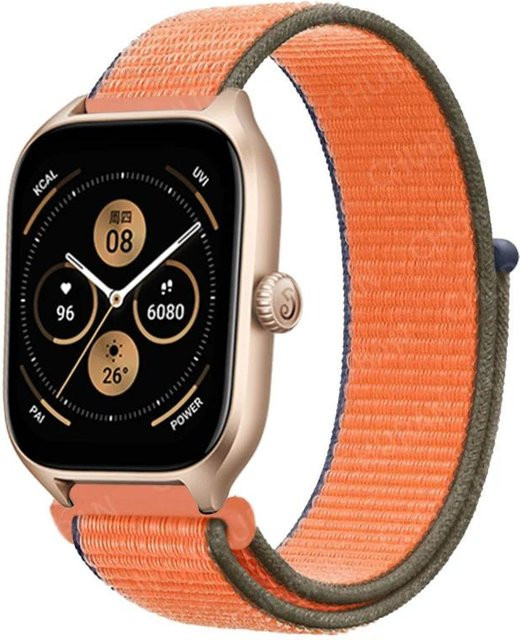 Uhrenarmband MY-CASE Nylon, orange, 20 mm 22 mm, Unisex - Bild 1