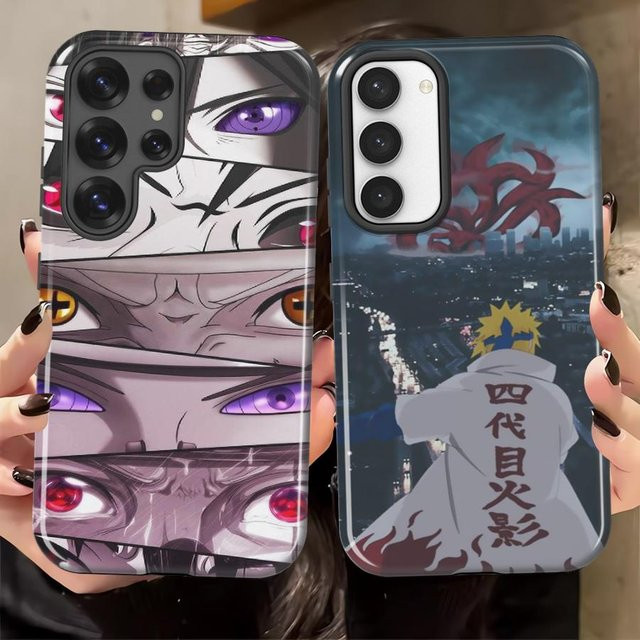 Schutzhülle mit Naruto-Motiven für Samsung Galaxy S26 S25 Ultra S24 Ultra S23 Ultra S20 FE A56 A36 A26 A16 in Multicolour - Bild 1