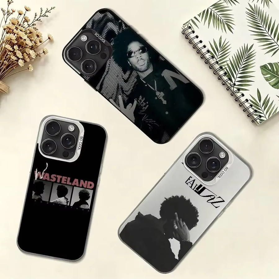 Singer B-Brent F-Faiyaz Stoßfeste Hülle für iPhone 11 bis 17 Pro Max in Silber - Bild 2