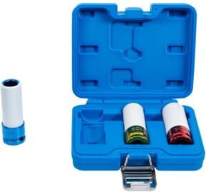 BGS Kraft-Schoneinsatz-Satz aus Chrom-Molybdän mit 1/2 Zoll Antrieb, 3-teilig (SW 17, 19, 21 mm) - Bild 1