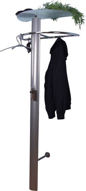 Garderobe Sven von Möbel Direkt Online in Silber mit Milchglas und Stahlrohr - Bild 1