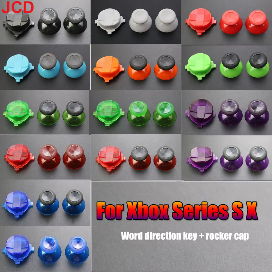 JCD 5in1 Controller Zubehör Set für Xbox Series X S in Blau und Multicolour mit LB RB Tasten, Bandleiste, Analog-Joystick-Kappen und D-Pad Tasten - Bild 3