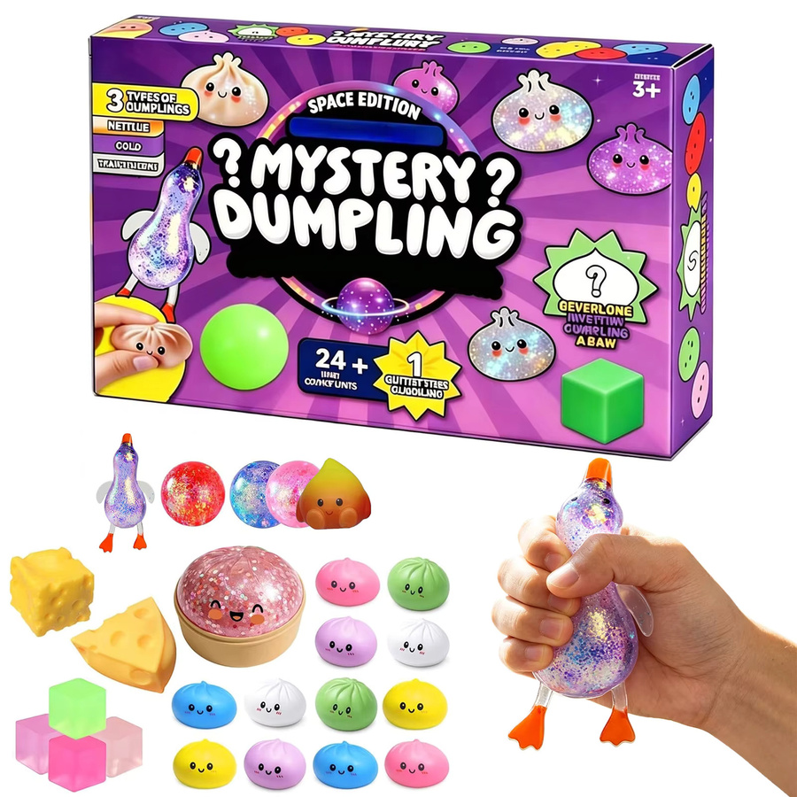 ATUOTIN Mystery Dumpling Adventskalender, Baozi Fidget Squishy, ab 3 Jahren - Bild 2