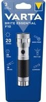 Varta Brite Essential F10 Taschenlampe aus Aluminium in Schwarz und Silber - Bild 1