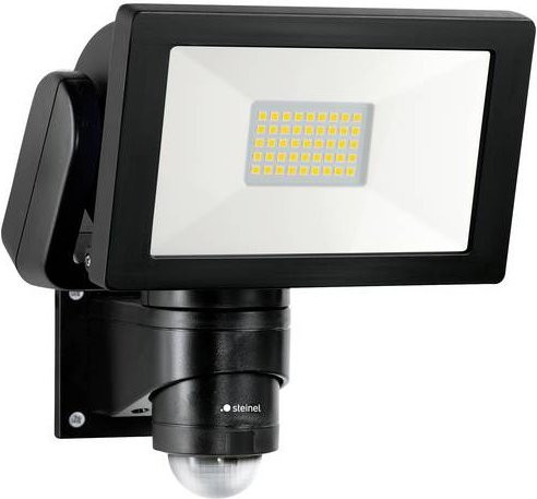 Steinel LS 300 S LED-Außenstrahler mit Bewegungsmelder und Dämmerungssensor, Schwarz - Bild 1