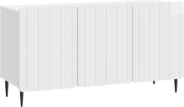 vidaXL TV-Schrank in modernem Hochglanz-Design, Farbe Weiß, B/T/H: 99 x 34,5 x 52 cm - Bild 1