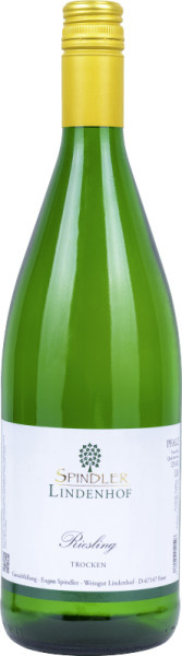 Weingut Spindler Lindenhof, Riesling, trocken, Weißwein, 2024, 1,0 l - Bild 1