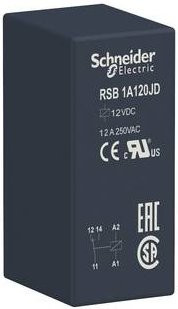 Schneider Electric Interfacerelais RSB1A120JD Schwarz 10 Stück - Bild 1