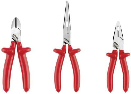 Cimco 108003 VDE Abisolierzange 3teilig aus gehärtetem Stahl in Rot - Bild 1