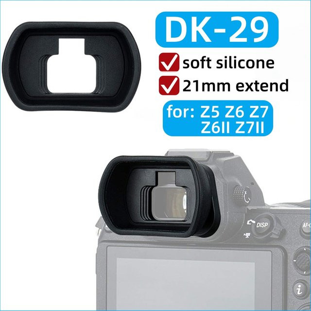 Nikon DK-29 Augenmuschel aus weichem Silikon in Schwarz für Nikon Z5, Z6, Z7, Z6II und Z7II spiegellose Kameras - Bild 1
