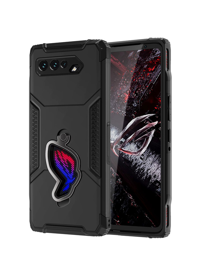 Stoßfeste Schutzhülle für ASUS ROG Phone 5, Pro und Ultimate in Schwarz oder Transparent mit militärischem Fallschutz und TPU-Stoßfänger - Bild 6