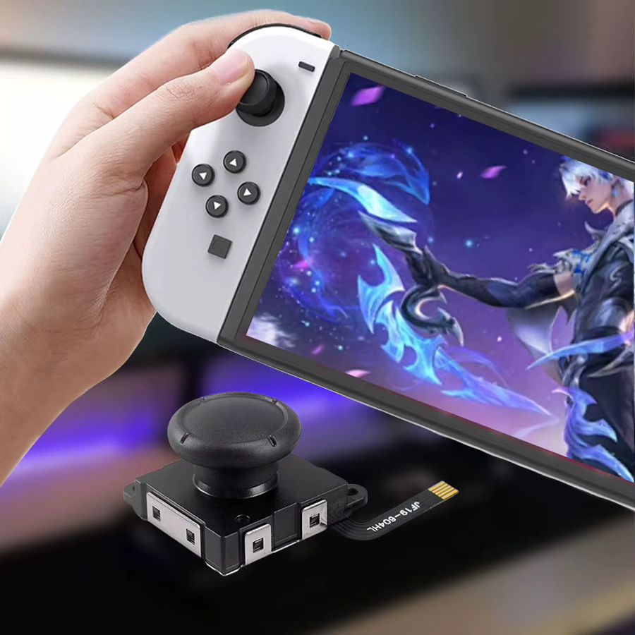 Gulikit Hall-Sensor-Joystick Ersatz für Nintendo Switch und Switch OLED JoyCon in Schwarz - Bild 3