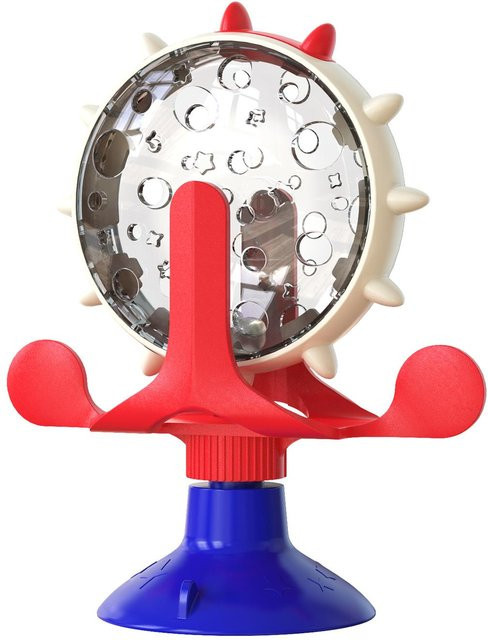 Love Home Garden Katzenspielzeug-Leckerli-Spender mit Glocke, rot - Bild 1