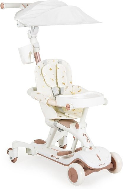 Byox Cornet 6 in 1 Multifunktionsroller Rutscher mit Musik weiß - Bild 1
